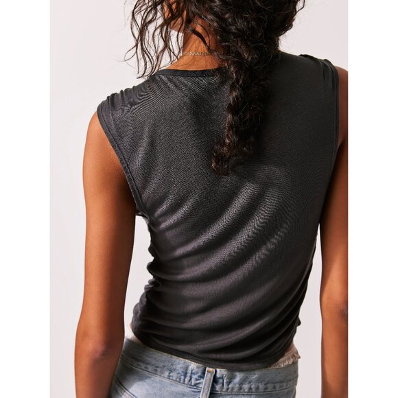 FREE PEOPLE Night We Met Tee / Vintage Grey - Picture 3 of 5